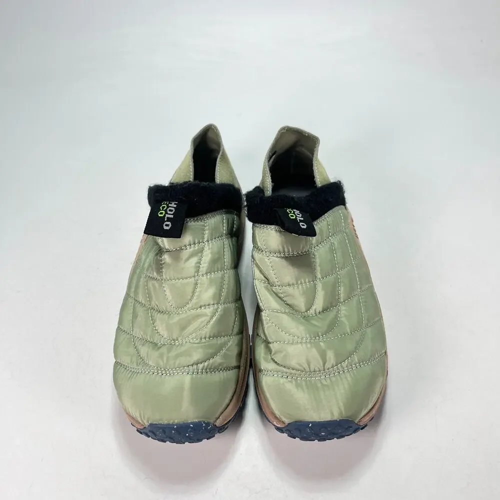 Holo Credimus Green Brown Quilted Slip On Sneakers Shoes Women's Shoes Size 7.5